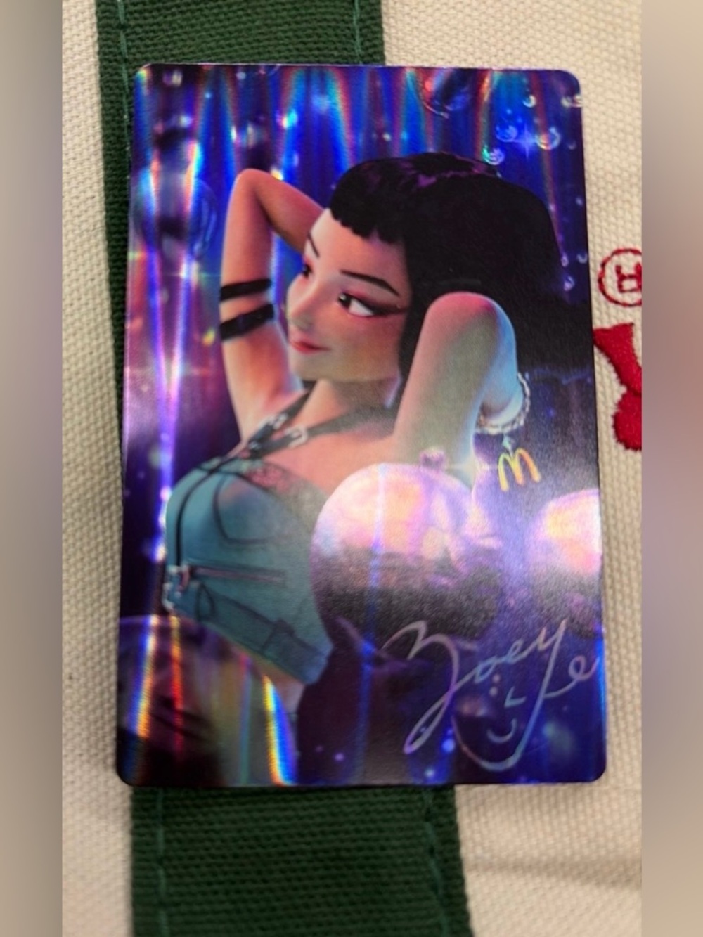 McDonald's Gold Arch Card with Purple Starfield